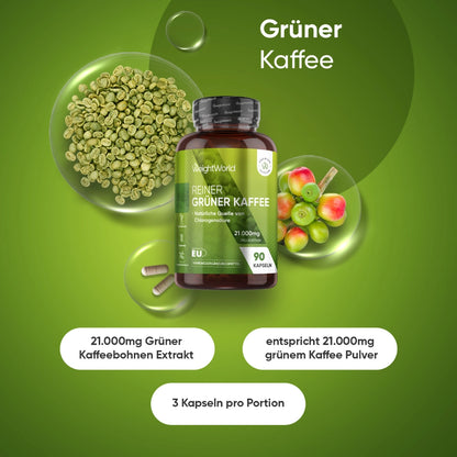 Reiner Grüner Kaffee Extrakt Kapseln