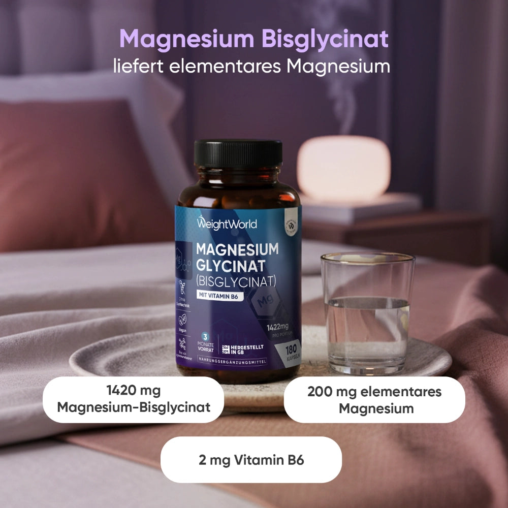 Magnesium Glycinat (Bisglycinat) Kapseln