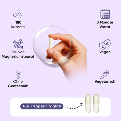 Magnesium Glycinat (Bisglycinat) Kapseln