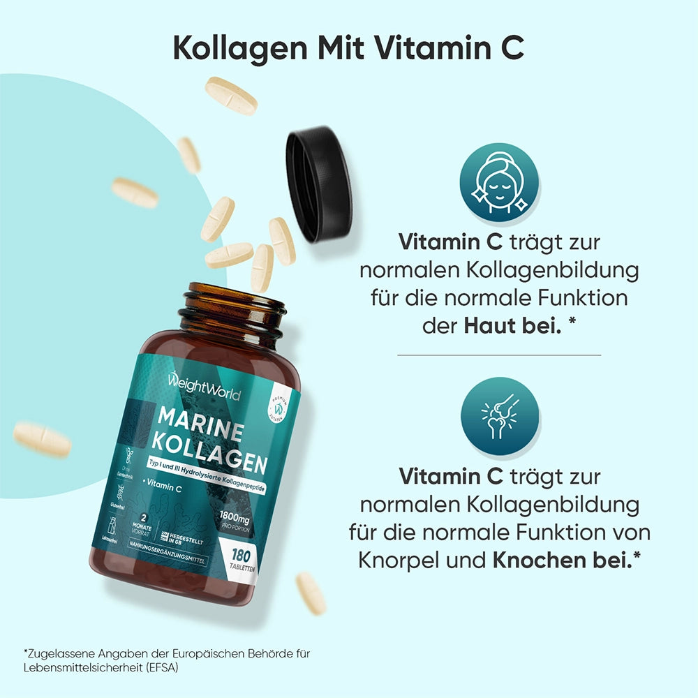 Meereskollagen mit Vitamin C