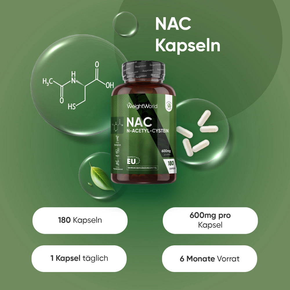 N-Acetylcystein (NAC) Kapseln