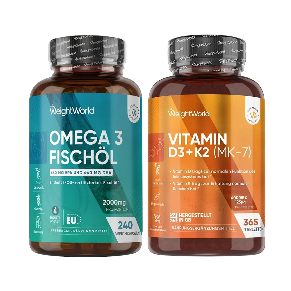 Omega 3 + Vitamin D3 K2 Duo Set