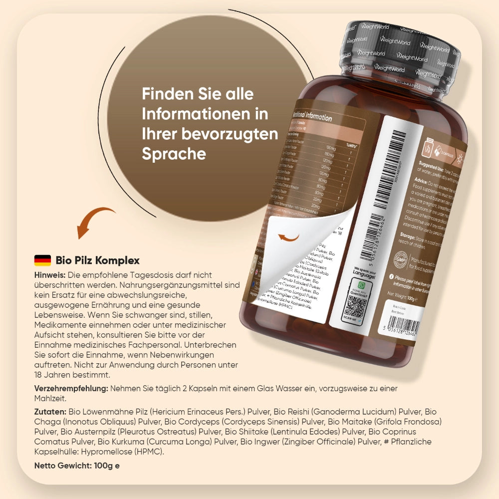 Bio Pilz Komplex Kapseln