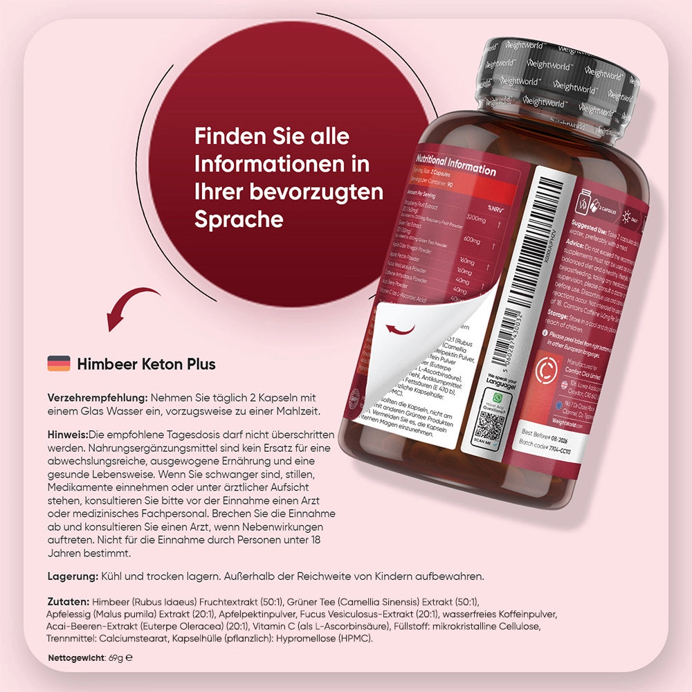 Himbeer-Keton Plus Kapseln