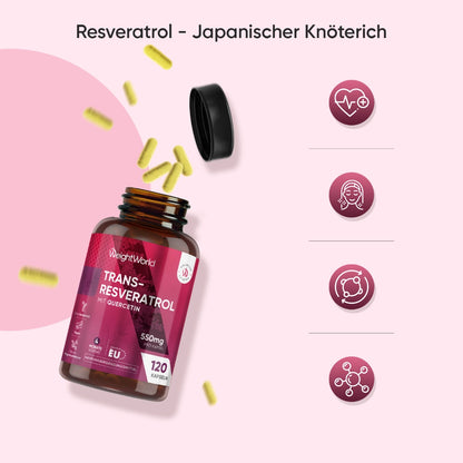 Trans-Resveratrol Kapseln mit Quercetin