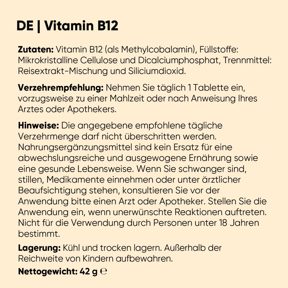 Vitamin B12 Tabletten