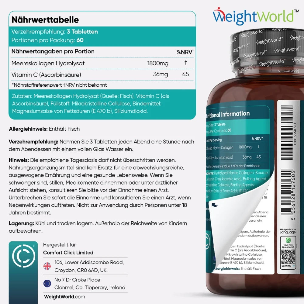 Meereskollagen mit Vitamin C